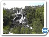 Wasserfall in Tvinde